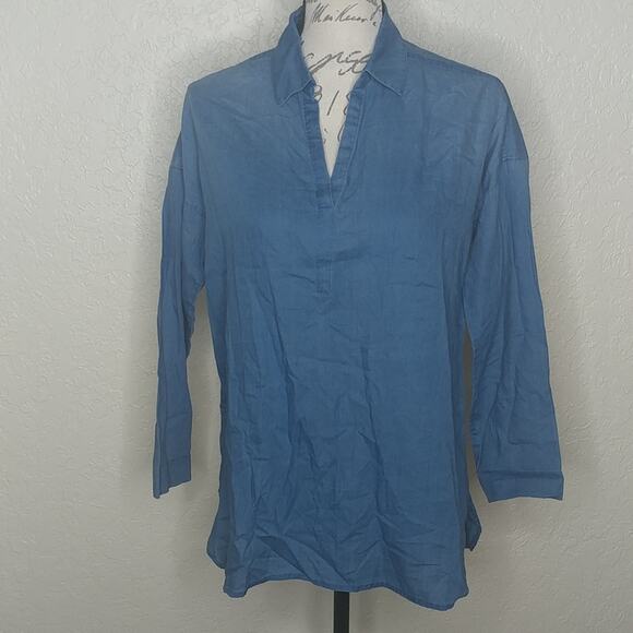 Pure Jill Indigo Short Blue Size XS Petite - Picture 1 of 6